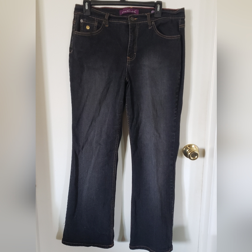 Gloria Vanderbilt Black Wide Leg Flare Jeans